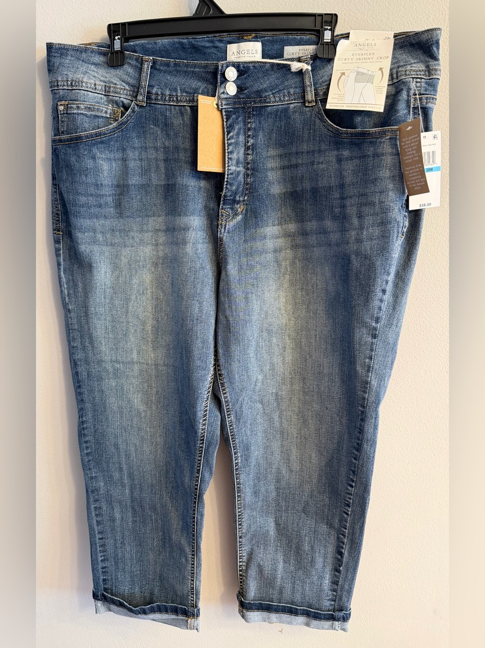 Angels Forever Young Everflex Curvy Skinny Crop Jeans 20W